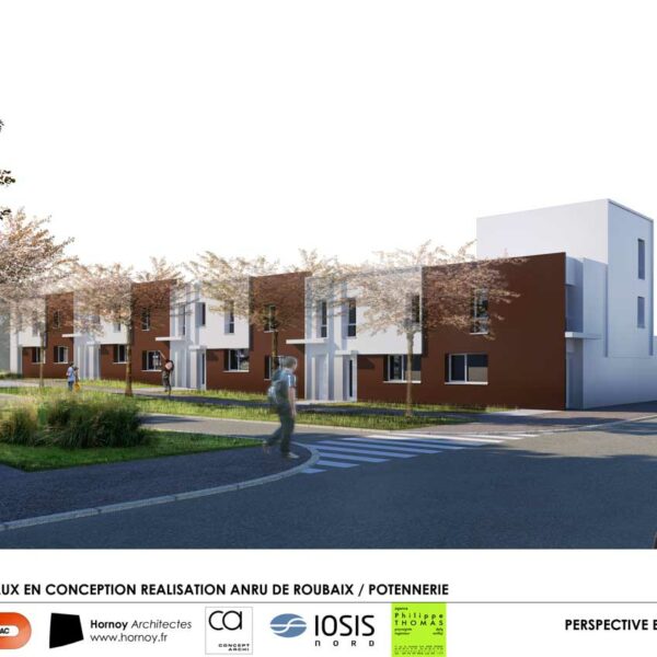 ANRU Roubaix Potennerie Construction et réhabilitation de logements collectifs et individuels